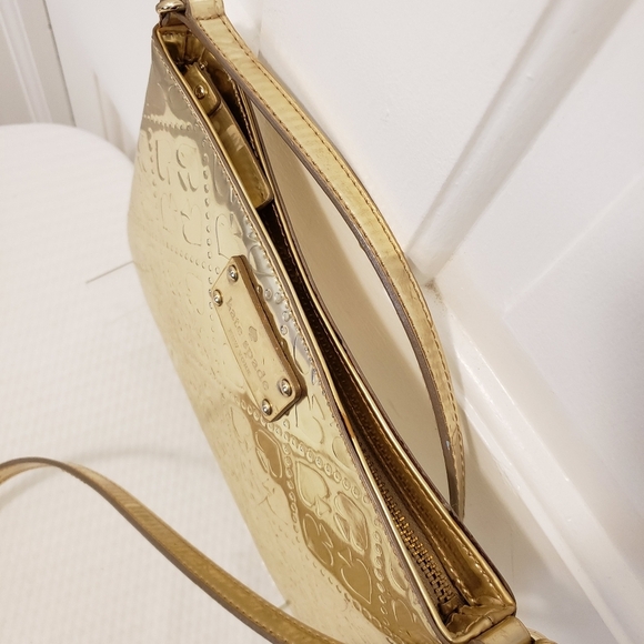 Kate Spade Light GOLDTONE Metallic Crossbody Bag - Picture 4 of 10